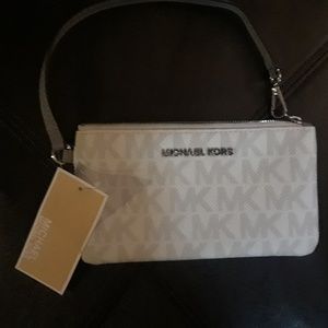 Michael kors White wristlet